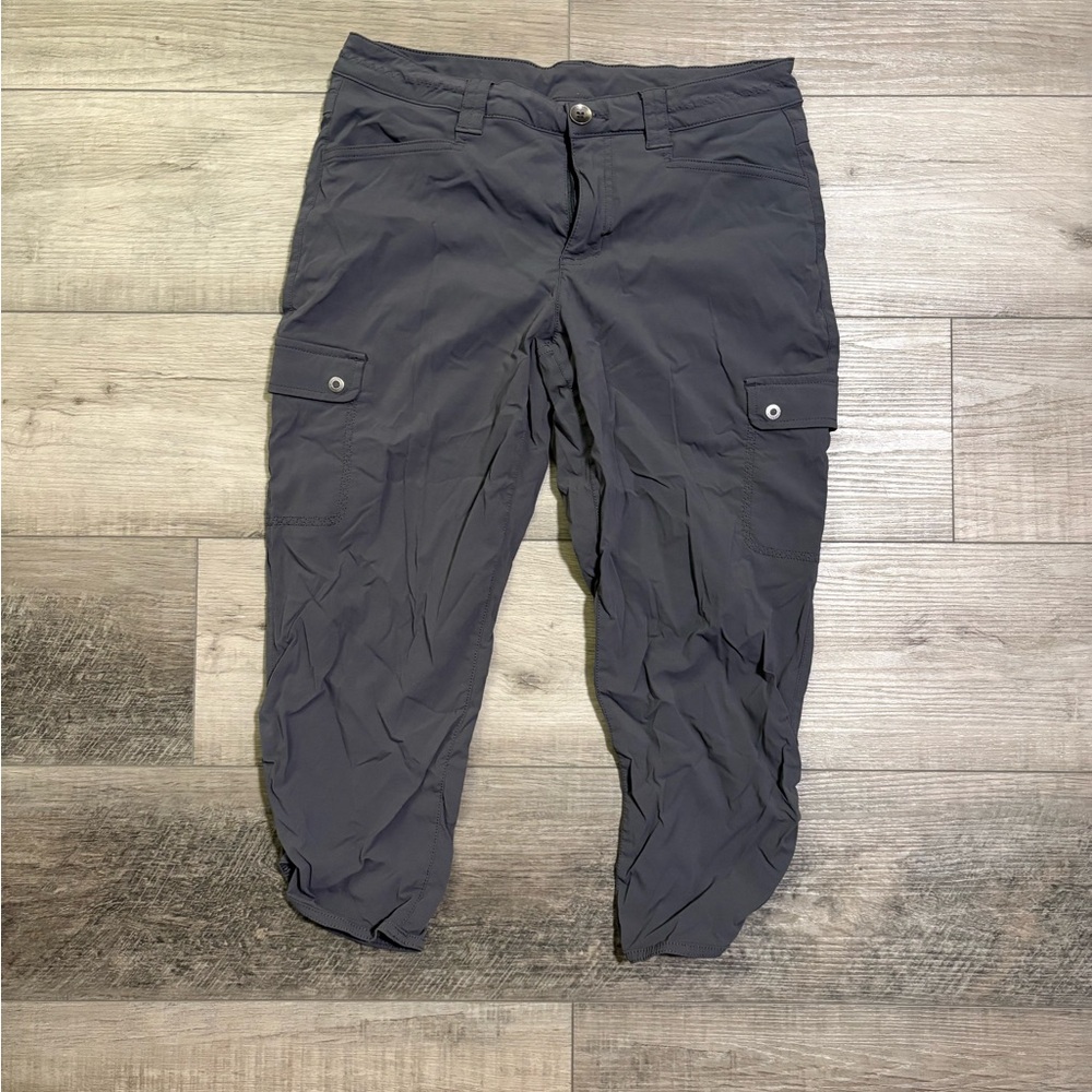 Eddie Bauer Gray Capri Pants Relaxed Fit Casual